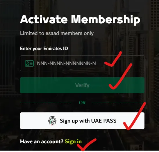 Activate Your Expat Esaad Card