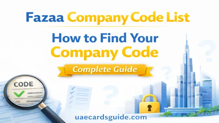 Fazaa Company Code List How to Find Your Company Code