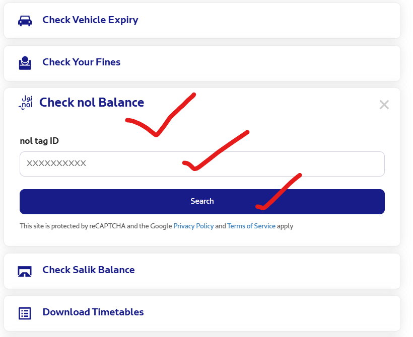 nol card balance check online